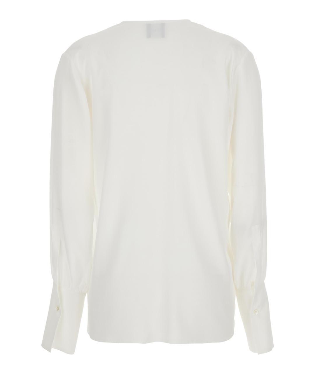 PLAIN Белая шелковая рубашка, фото 2