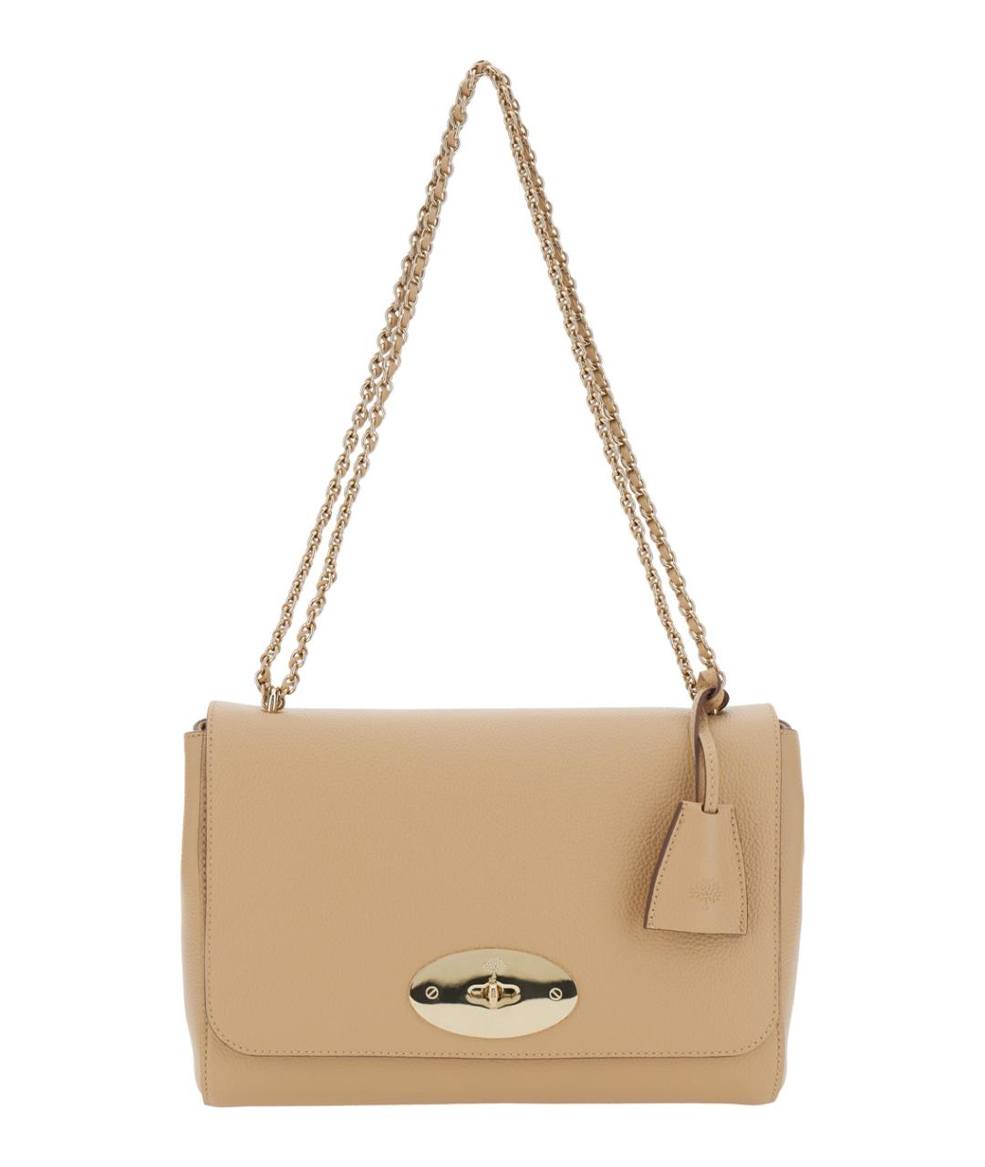 MULBERRY Бежевая кожаная сумка через плечо, фото 1