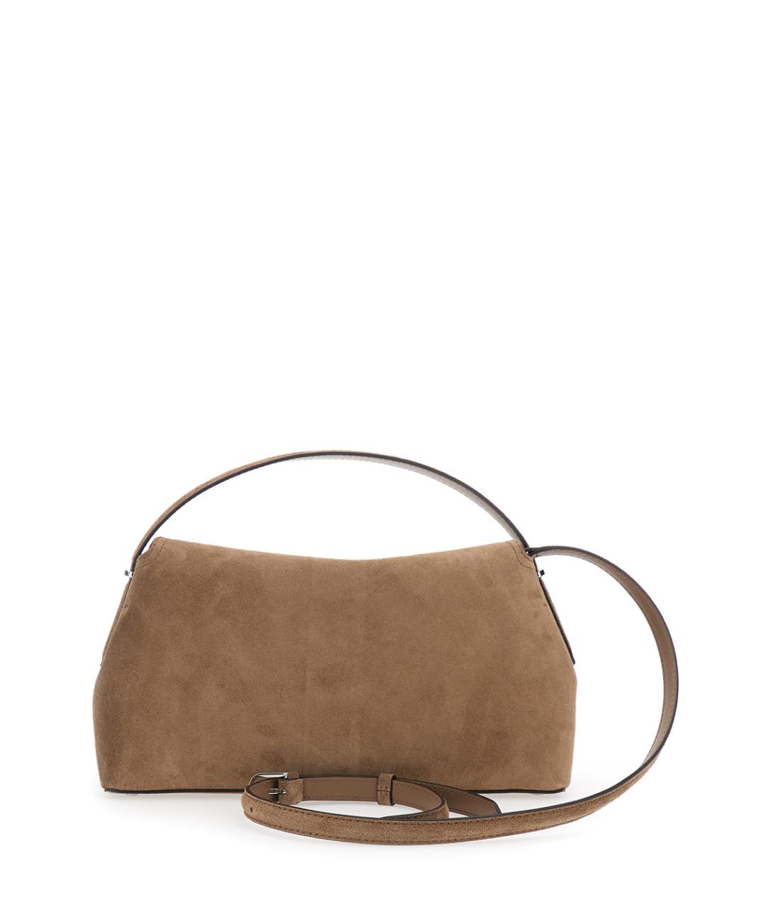 TOTEME Коричневая замшевая сумка через плечо, фото 2