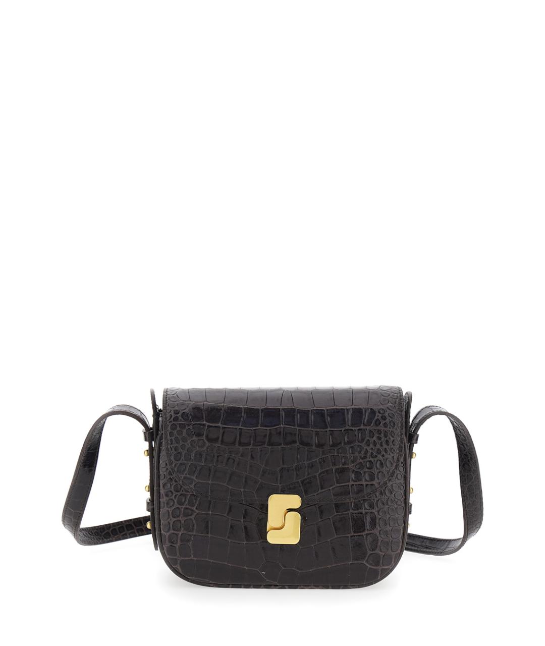 SOEUR Коричневая кожаная сумка через плечо, фото 1