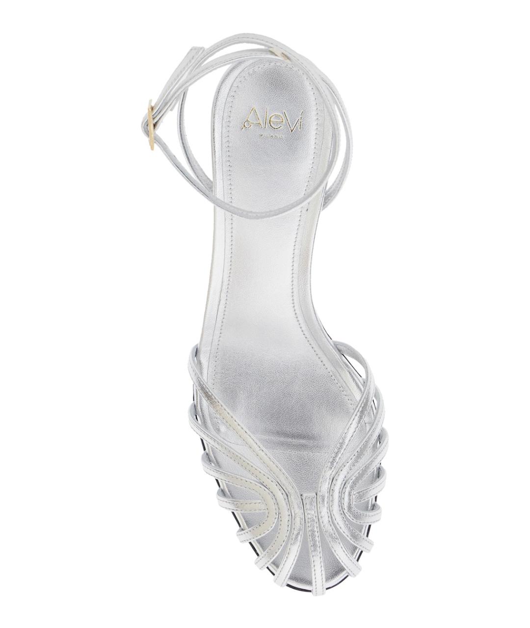 ALEVI Серебряные кожаные туфли, фото 4