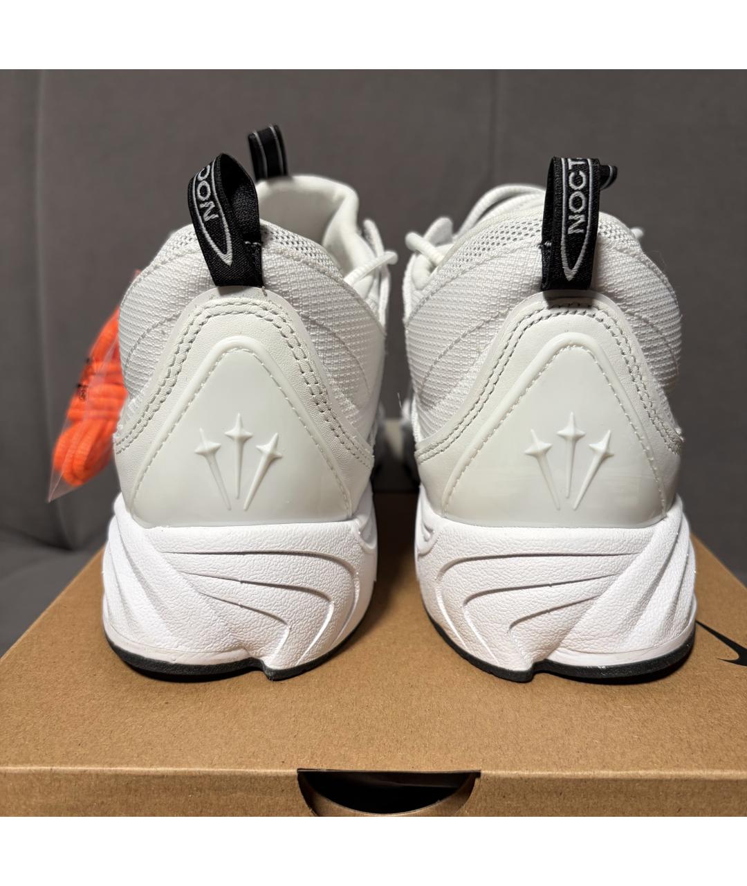 NIKE Белые текстильные низкие кроссовки / кеды, фото 9