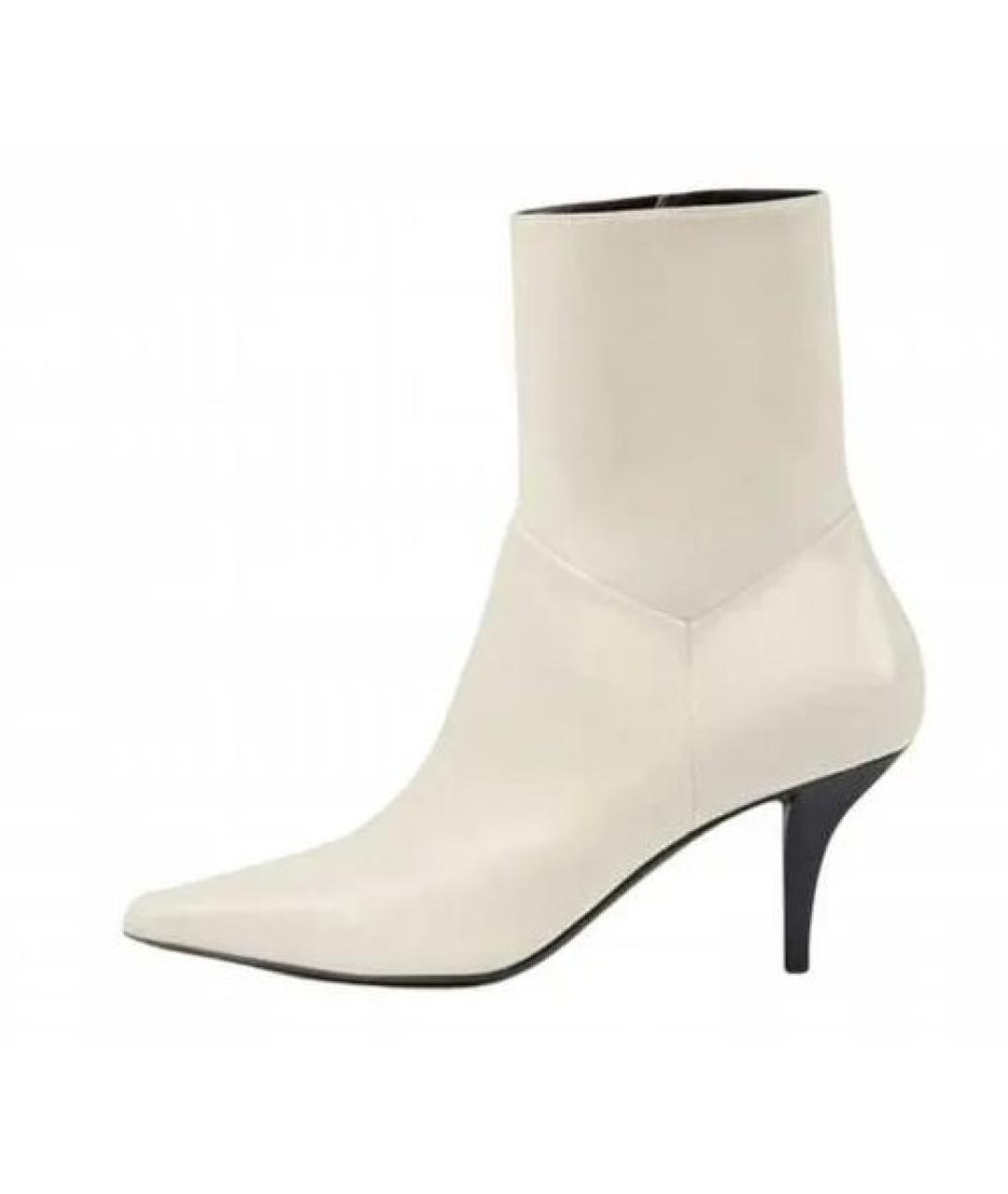 GUCCI Бежевые кожаные ботильоны, фото 8