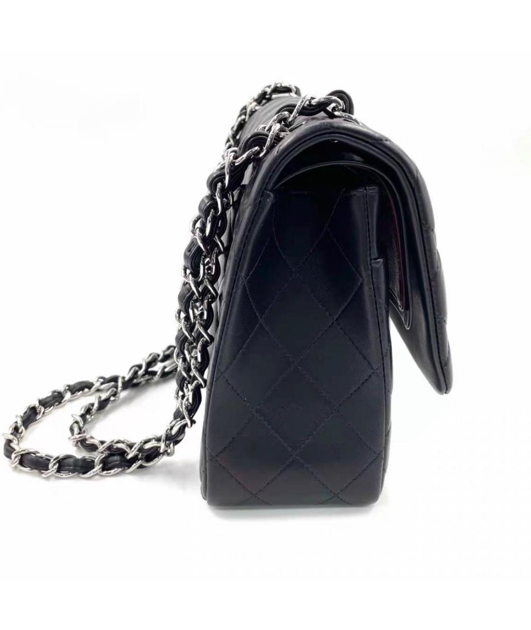 CHANEL Черная кожаная сумка через плечо, фото 5
