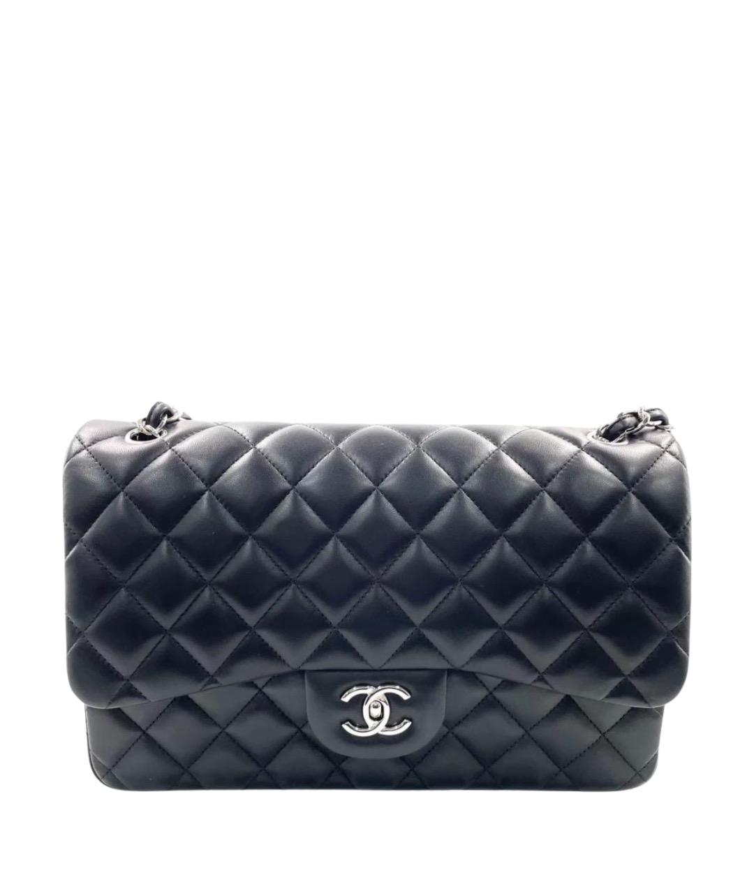 CHANEL Черная кожаная сумка через плечо, фото 1