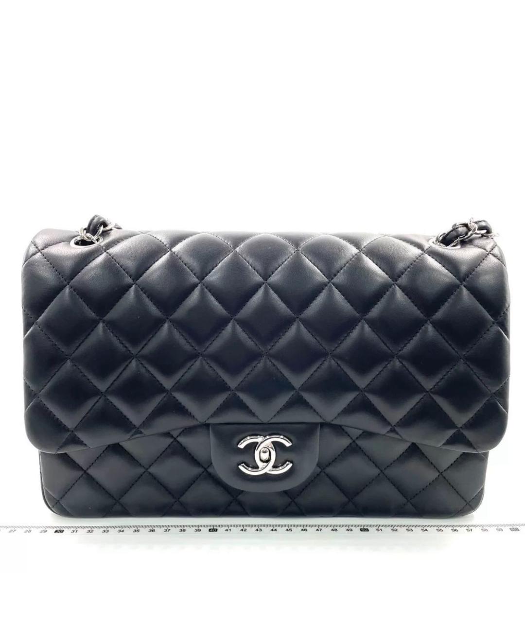 CHANEL Черная кожаная сумка через плечо, фото 8