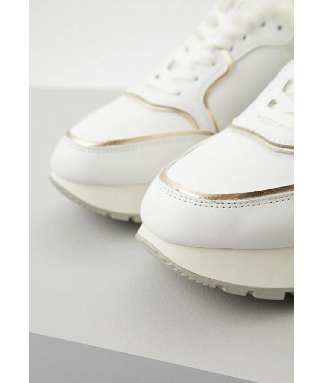 LIU JO Белые кожаные кроссовки, фото 3