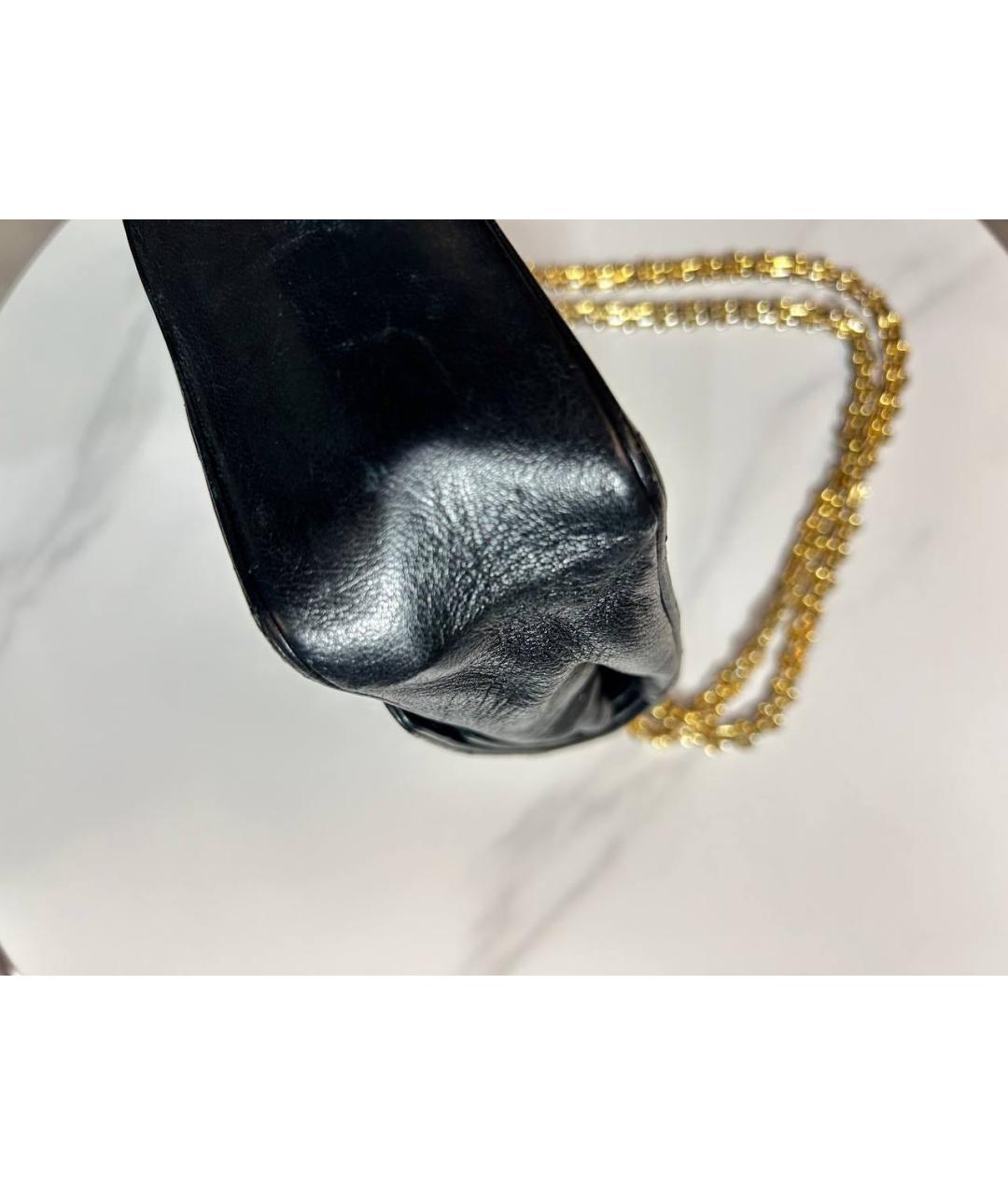 CHANEL Черная кожаная сумка через плечо, фото 3