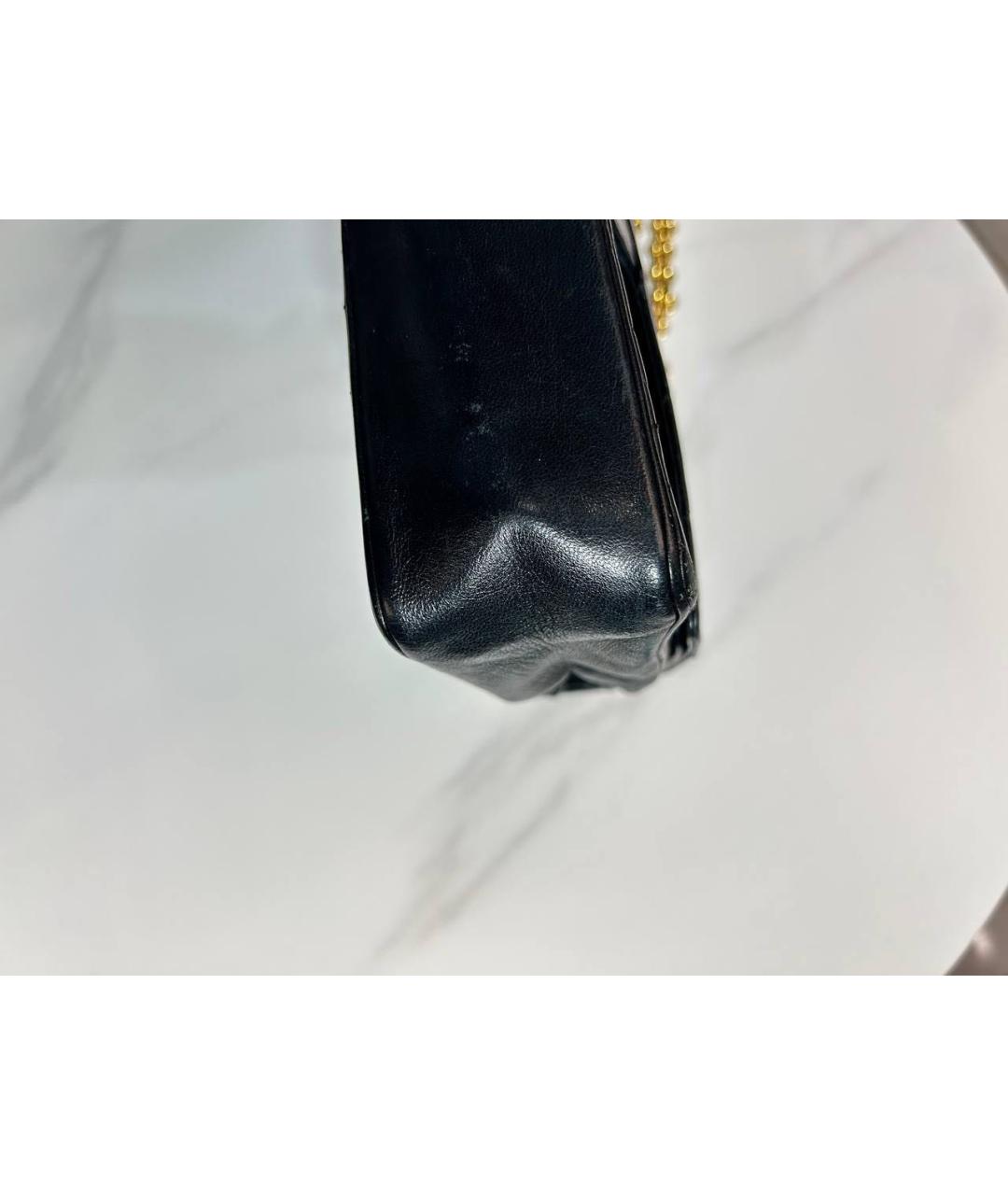 CHANEL Черная кожаная сумка через плечо, фото 5