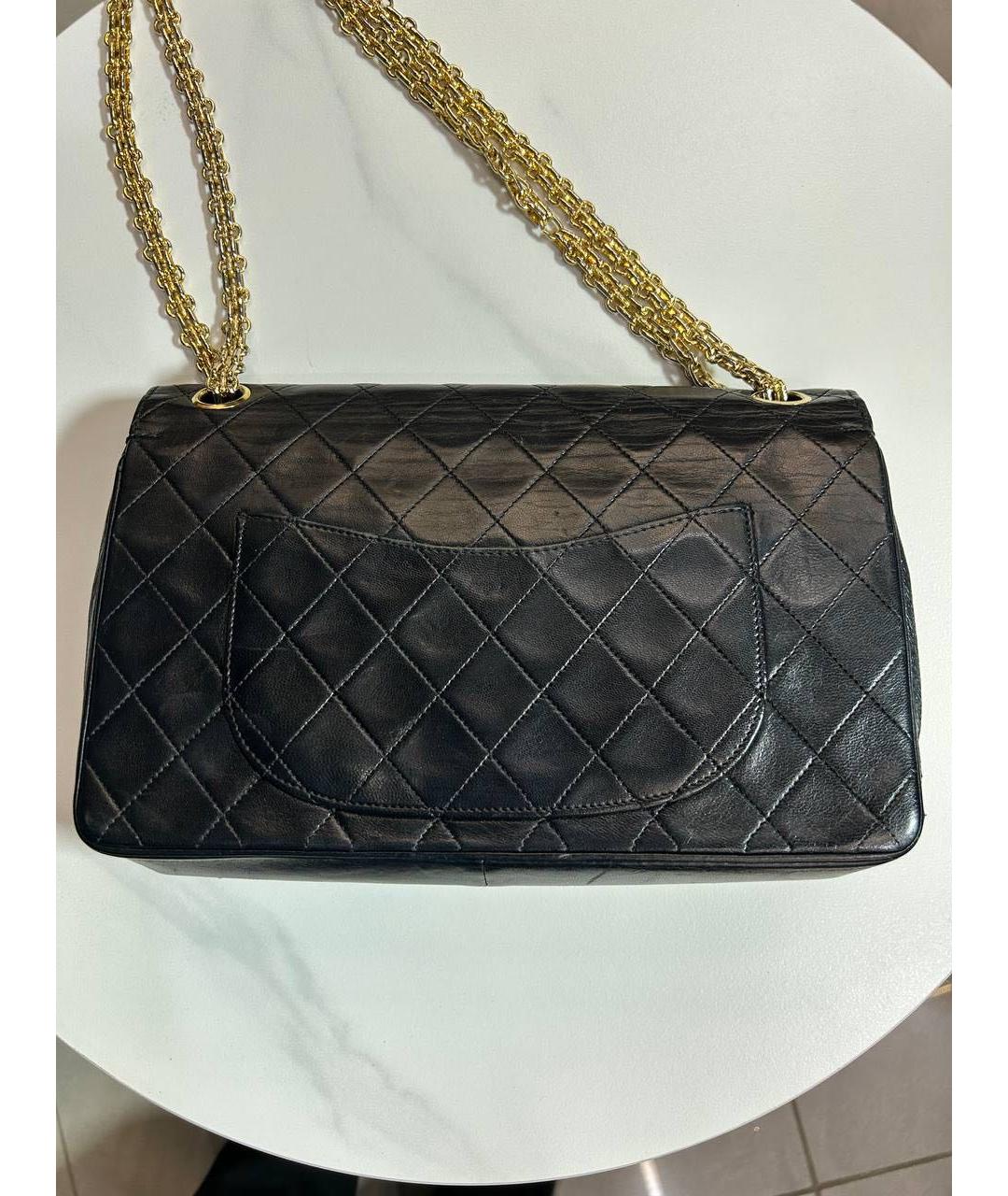CHANEL Черная кожаная сумка через плечо, фото 2