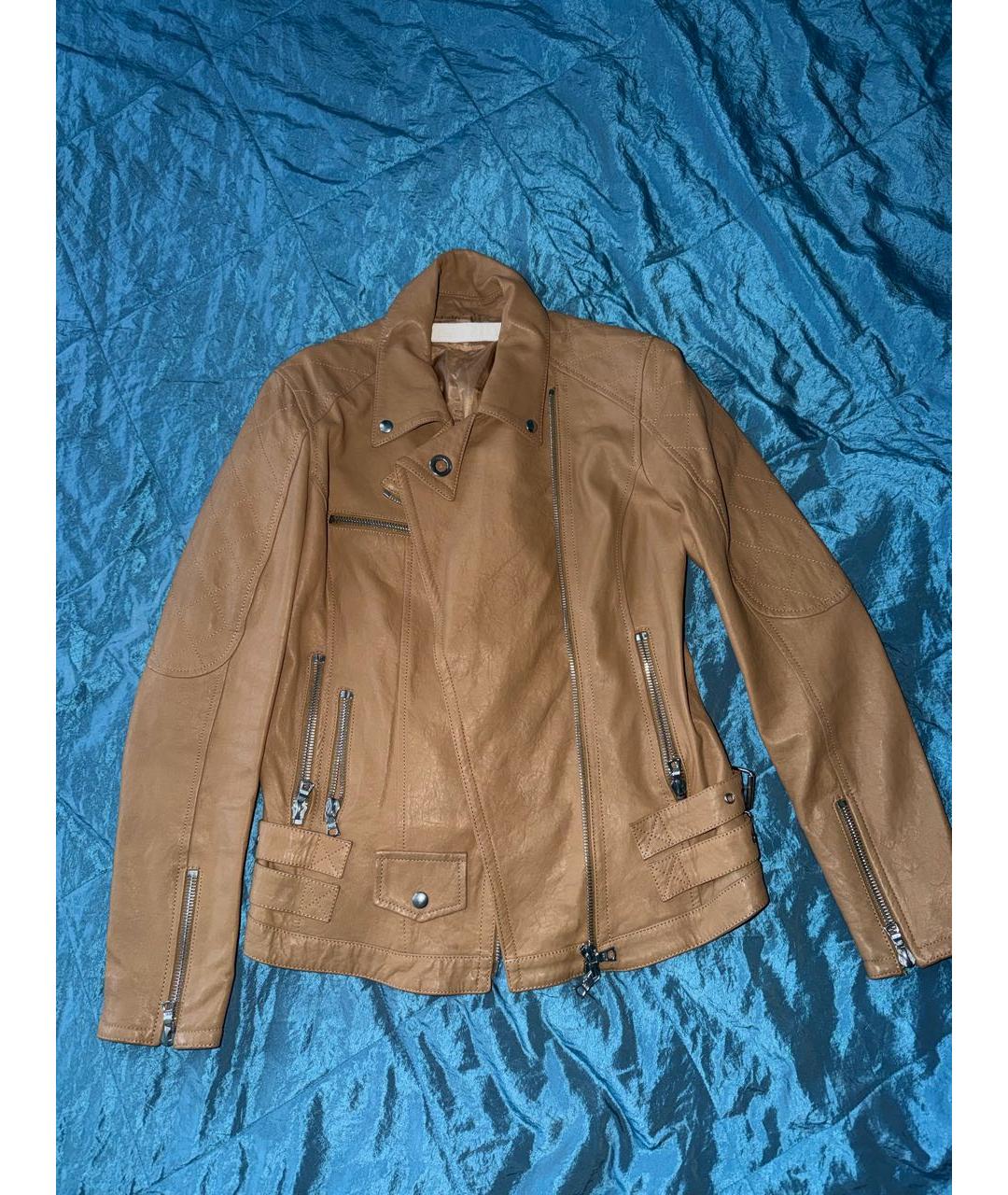 DROME Коричневая кожаная куртка, фото 7