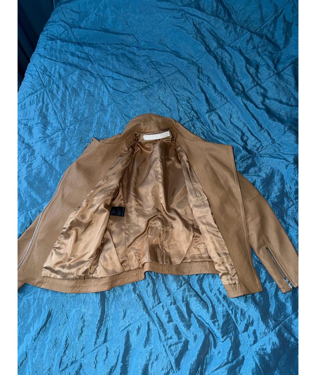 DROME Коричневая кожаная куртка, фото 4