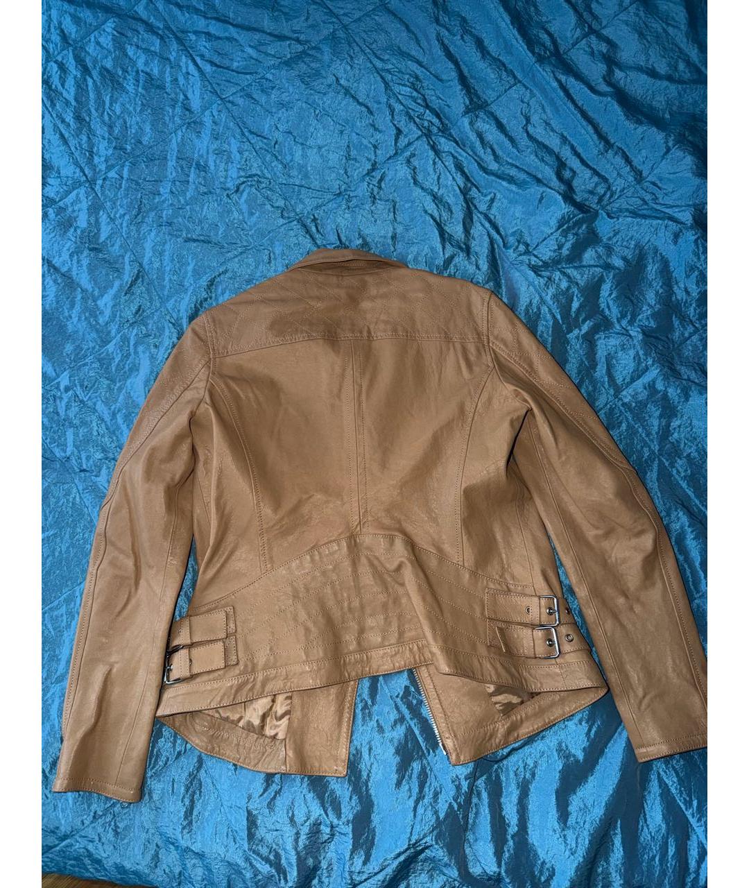 DROME Коричневая кожаная куртка, фото 2