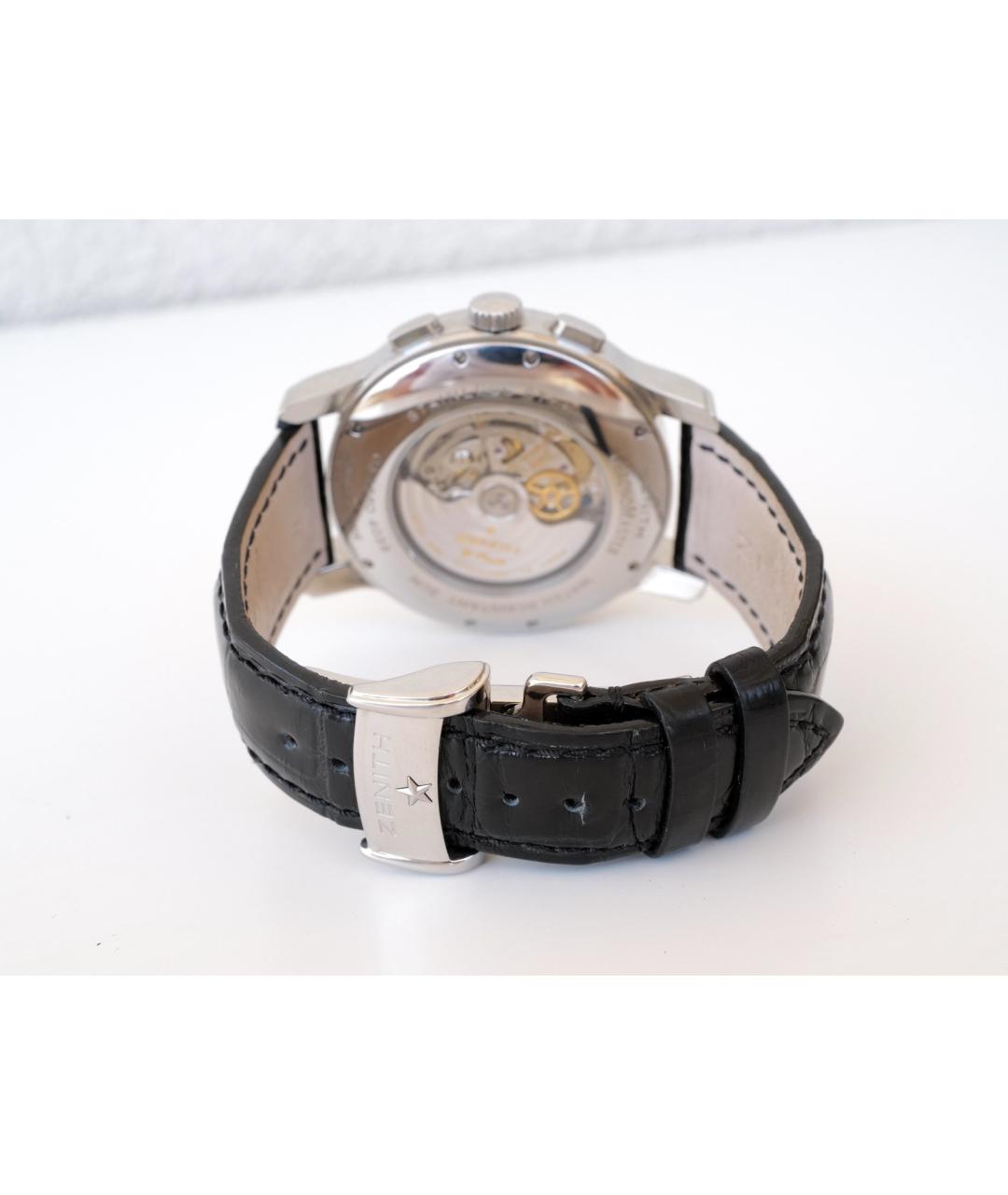 ZENITH Серые металлические часы, фото 4