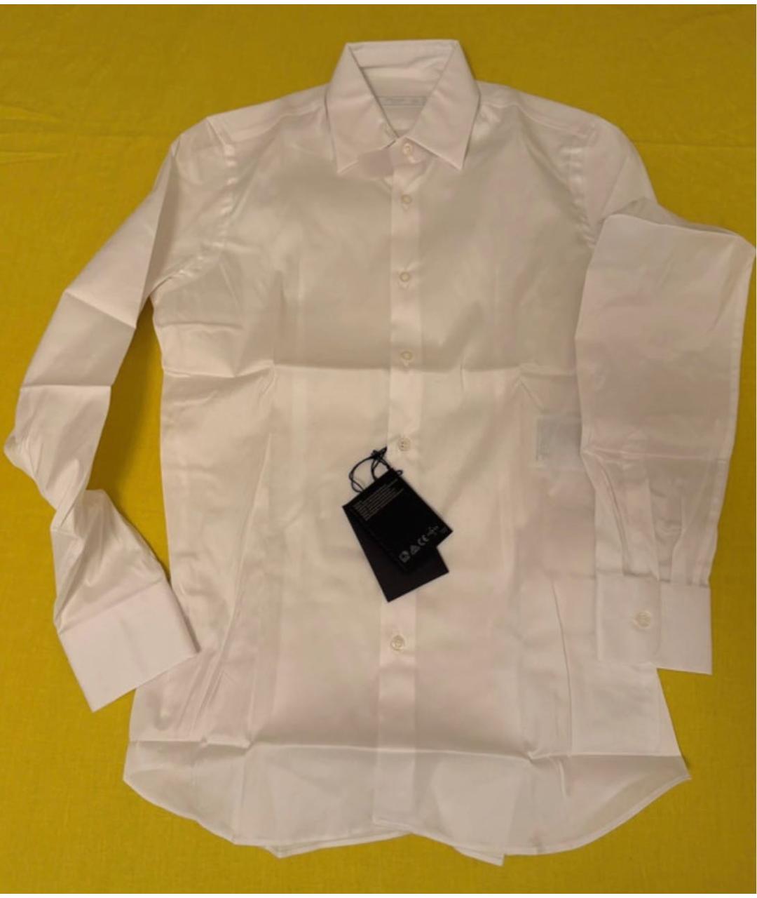 PRADA Белая хлопковая рубашка, фото 5
