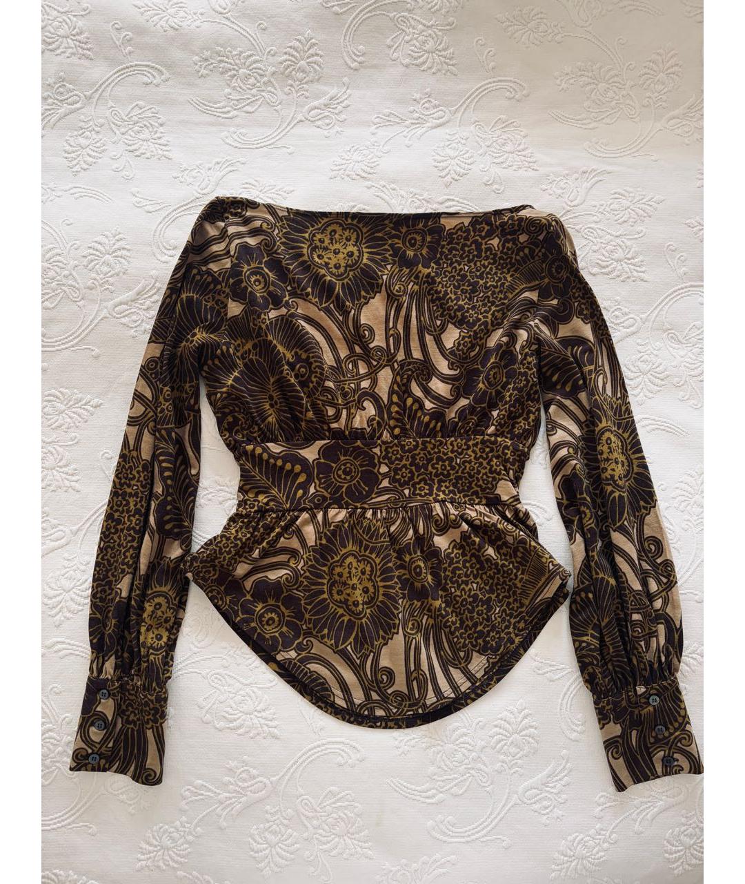 RED VALENTINO Коричневый шерстяной джемпер / свитер, фото 3