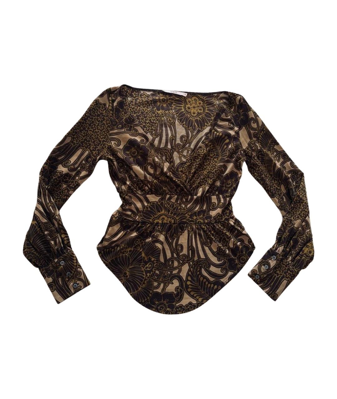 RED VALENTINO Коричневый шерстяной джемпер / свитер, фото 1