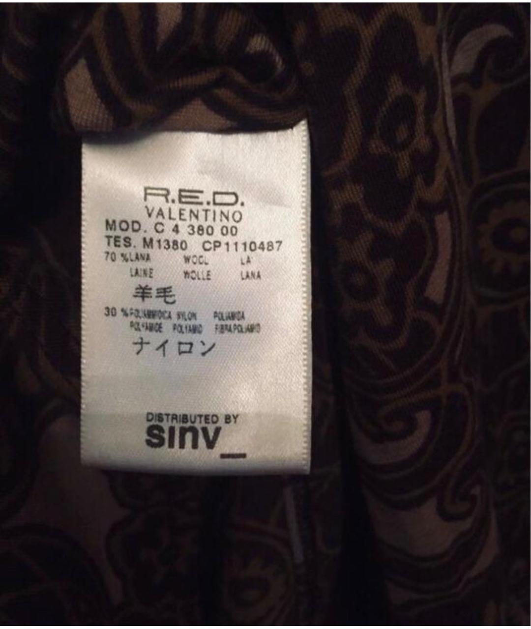 RED VALENTINO Коричневый шерстяной джемпер / свитер, фото 5