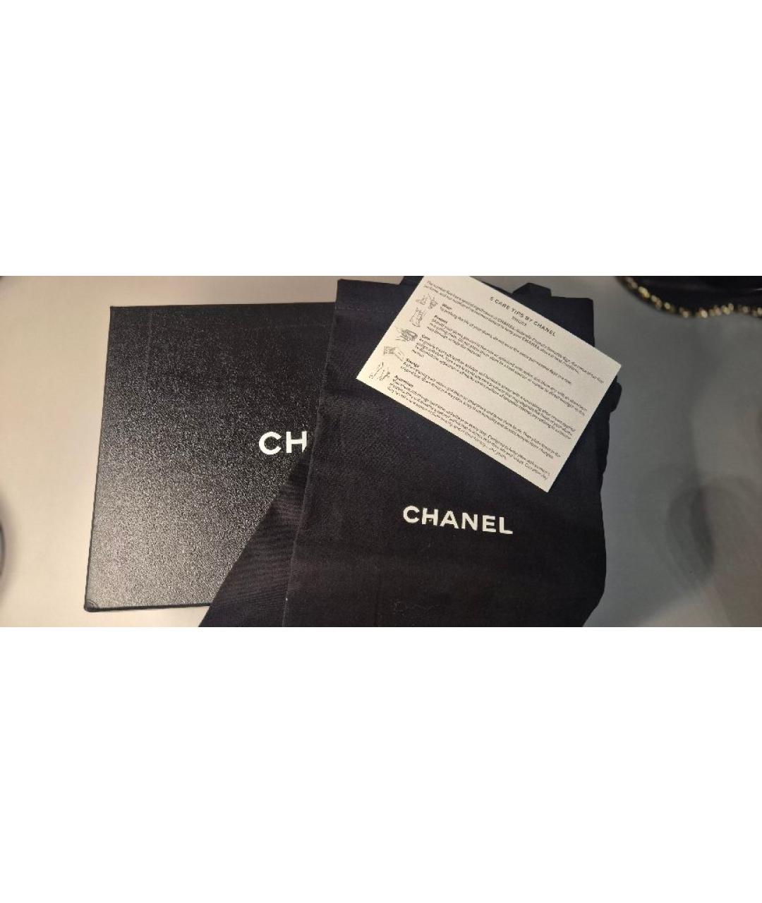CHANEL Черные кожаные туфли, фото 8