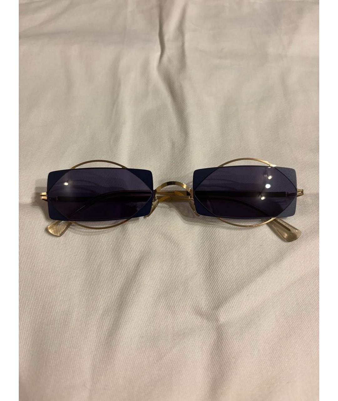 MYKITA Синие металлические солнцезащитные очки, фото 3