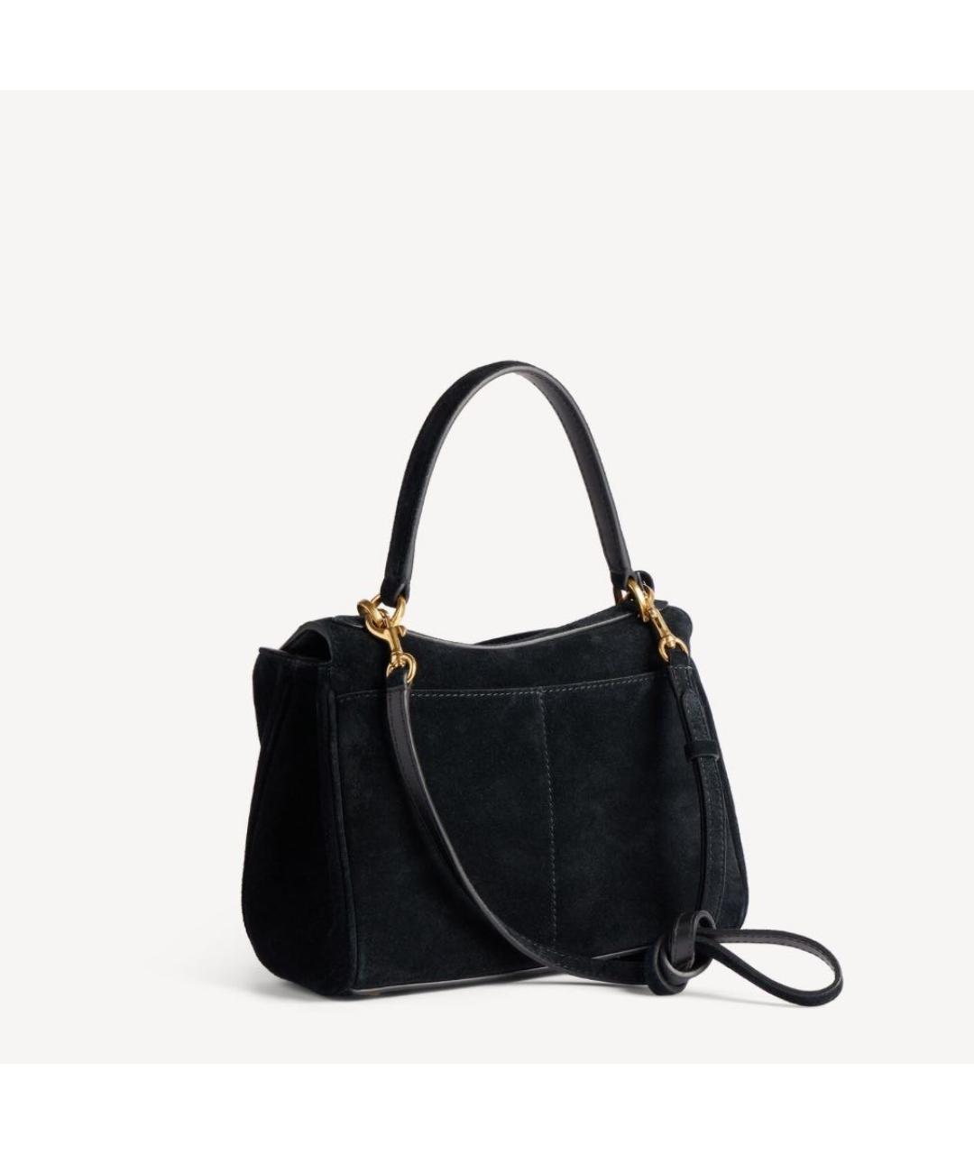 BALENCIAGA Черная замшевая сумка тоут, фото 2