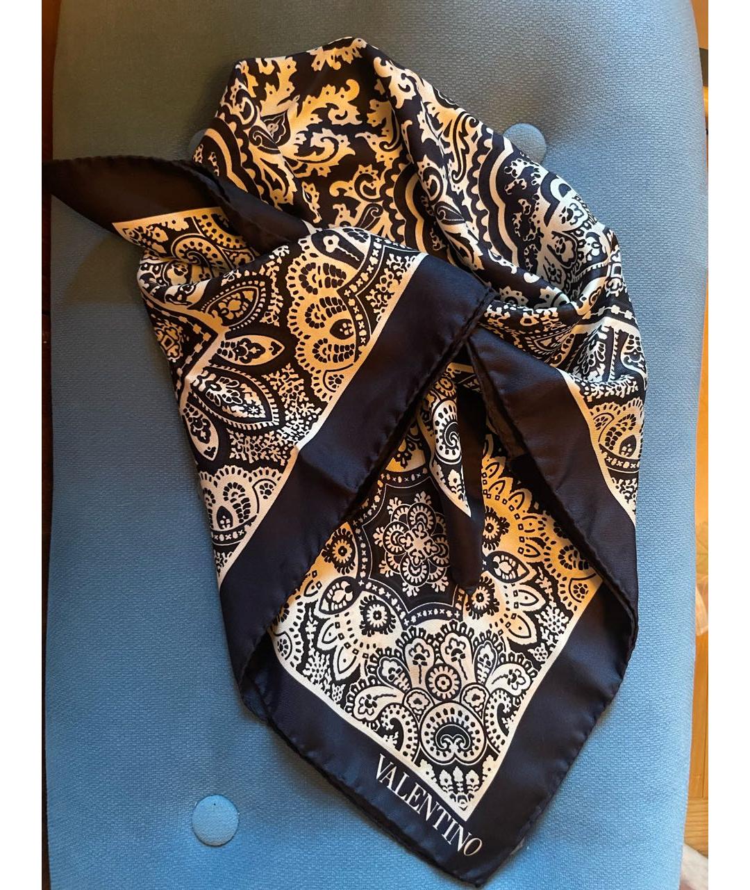 VALENTINO Мульти шелковый платок, фото 2
