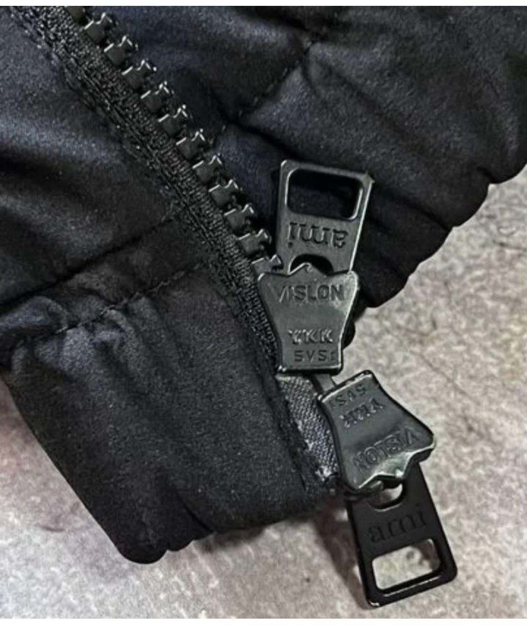 AMI ALEXANDRE MATTIUSSI Черная полиамидовая куртка, фото 7