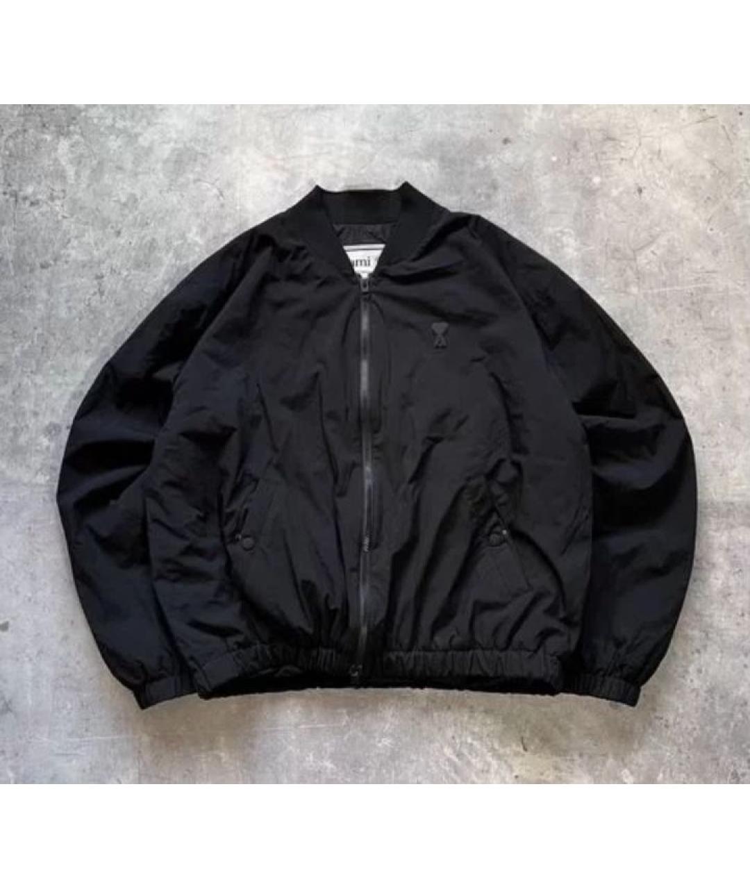 AMI ALEXANDRE MATTIUSSI Черная полиамидовая куртка, фото 8