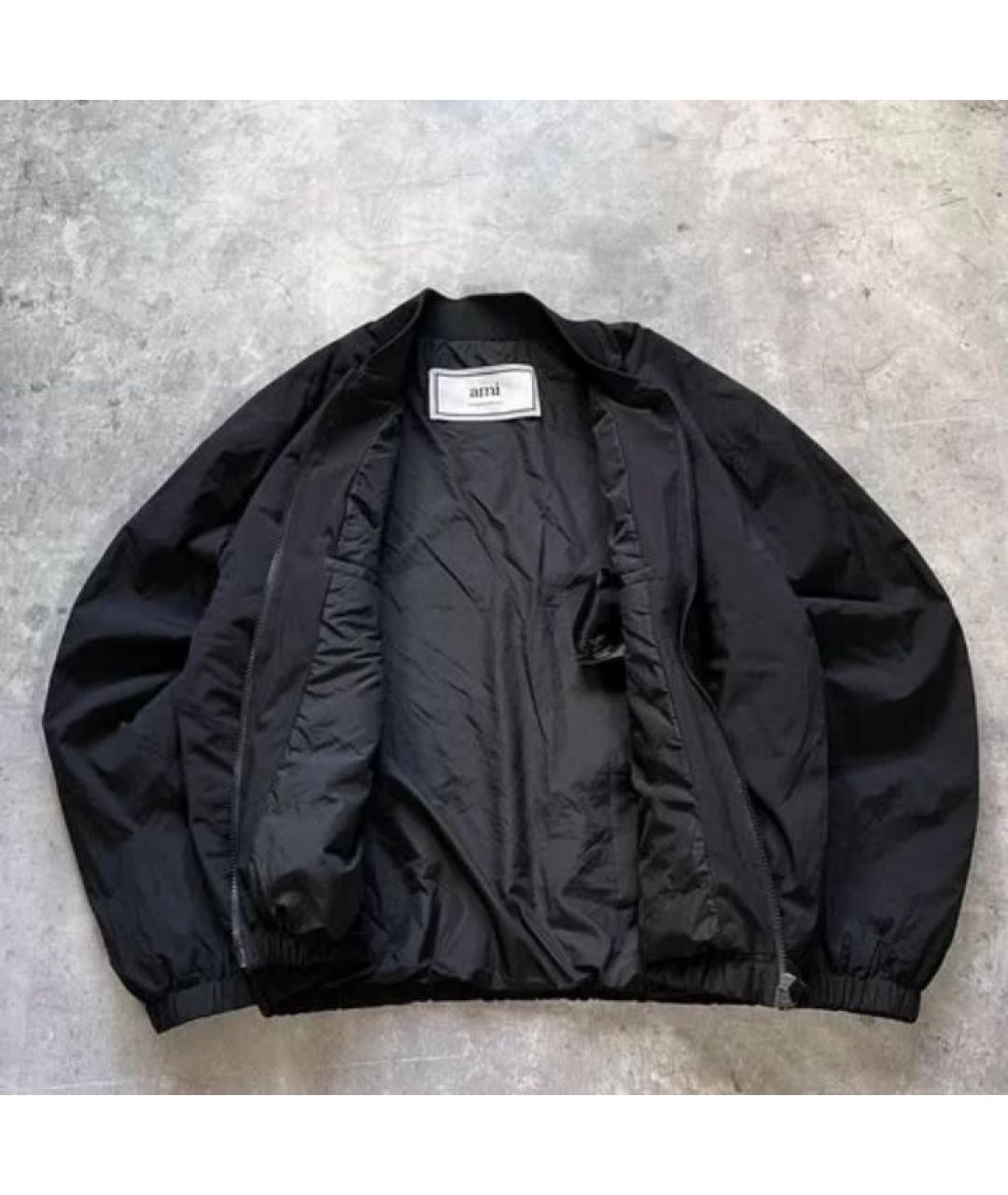 AMI ALEXANDRE MATTIUSSI Черная полиамидовая куртка, фото 2