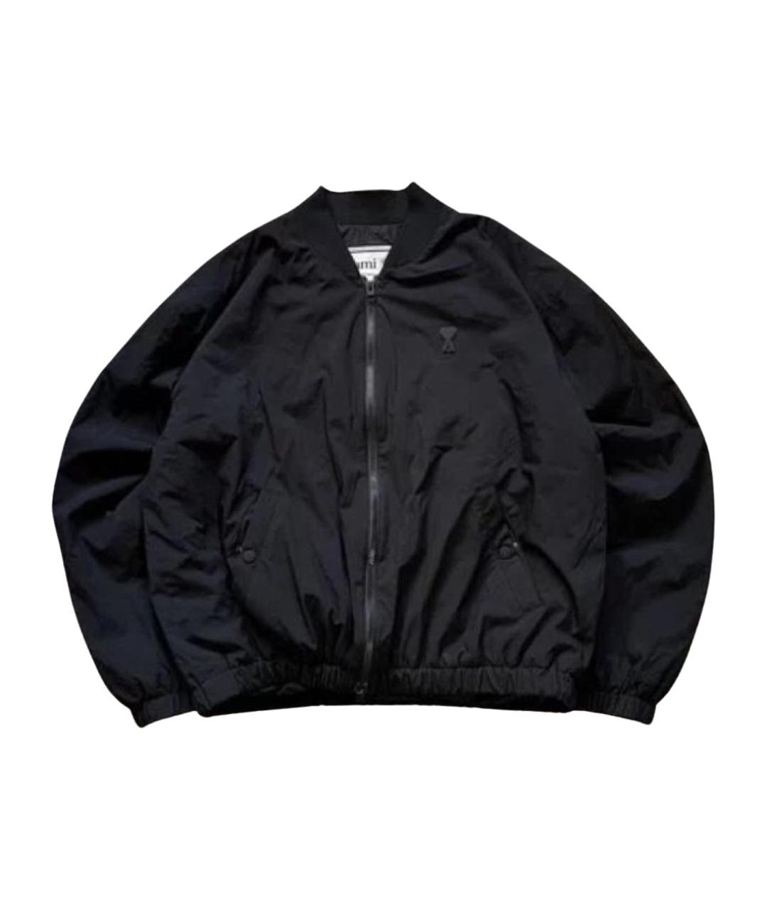 AMI ALEXANDRE MATTIUSSI Черная полиамидовая куртка, фото 1