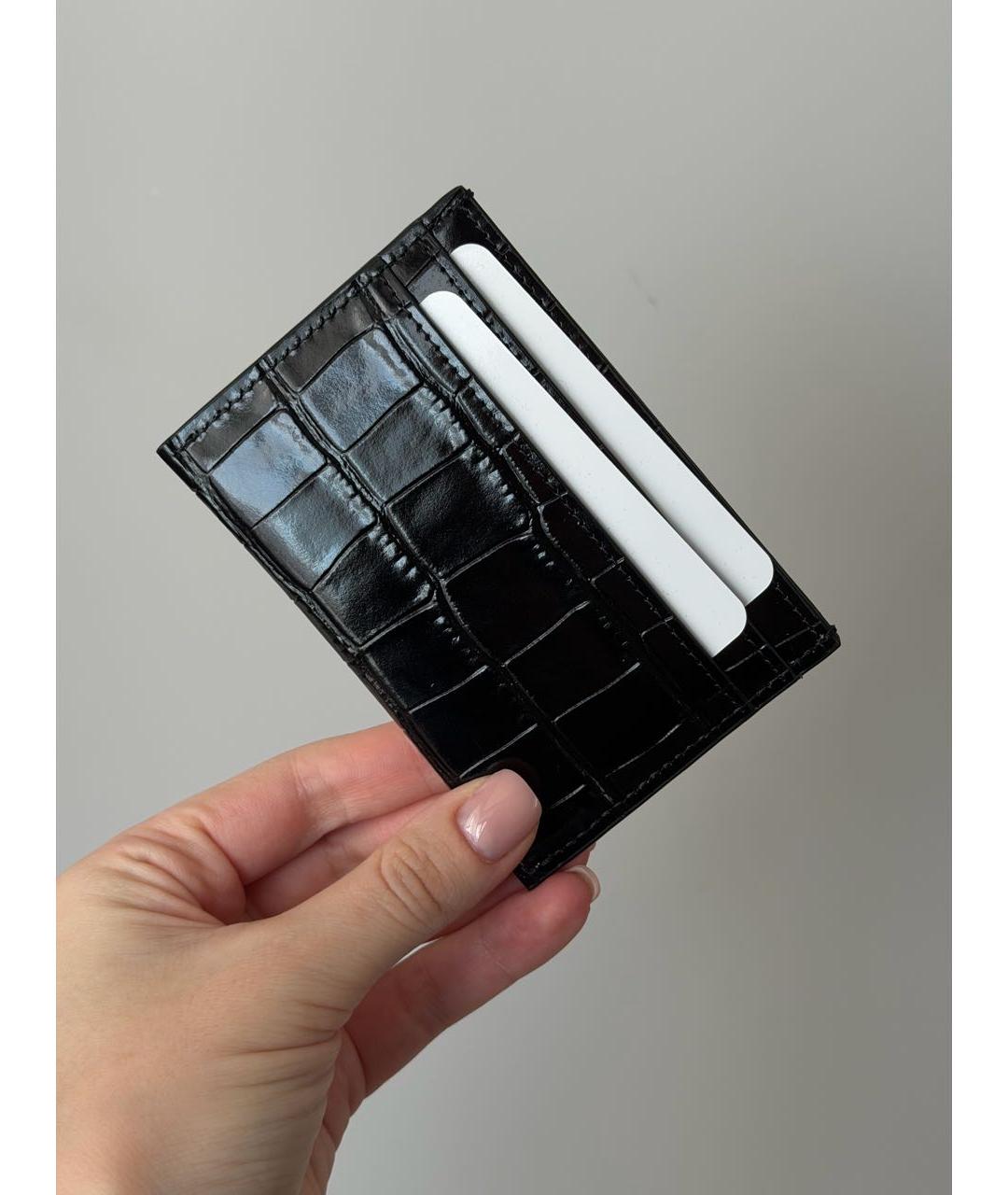 CHANEL Черный кожаный кардхолдер, фото 3