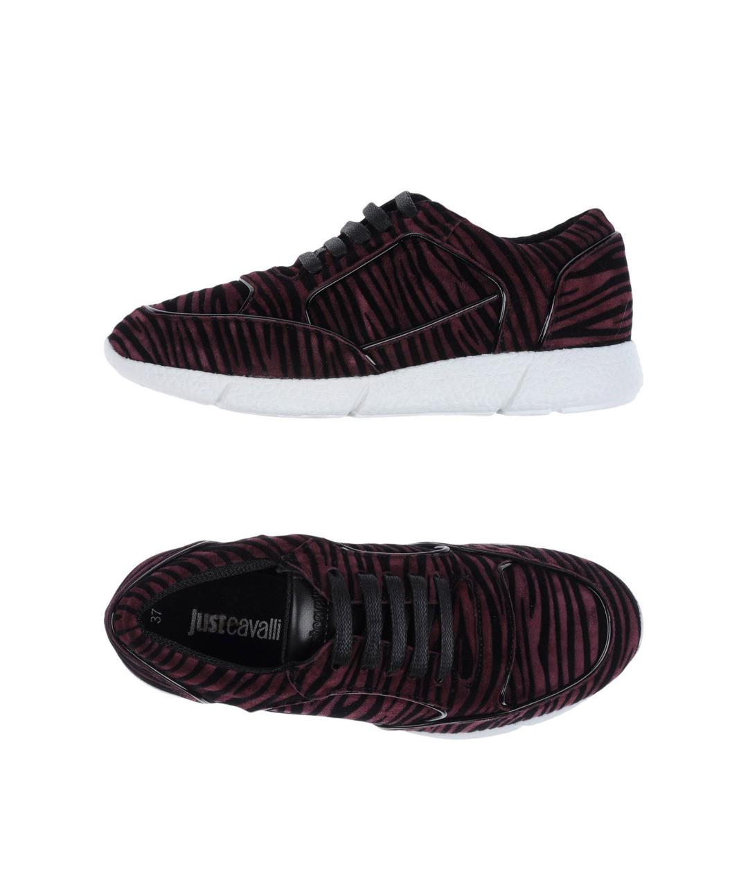 JUST CAVALLI Черные замшевые кроссовки, фото 8