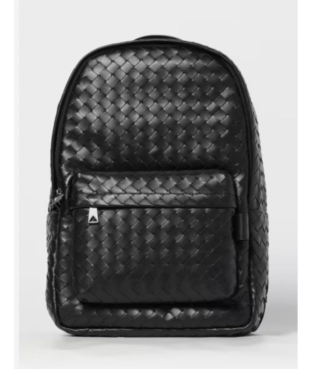 BOTTEGA VENETA Черный кожаный рюкзак, фото 4