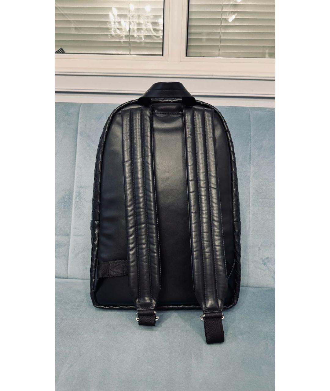 BOTTEGA VENETA Черный кожаный рюкзак, фото 3