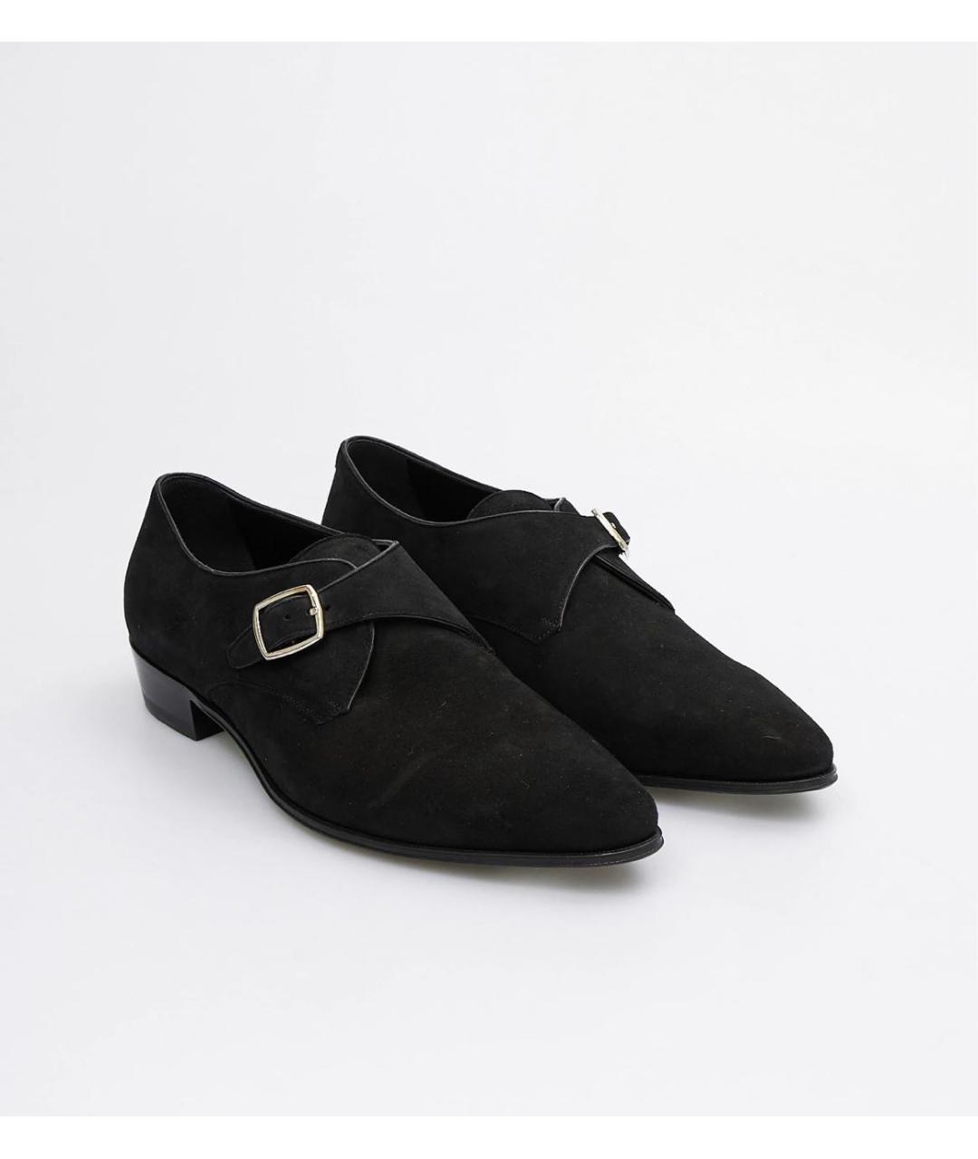 CELINE Черные замшевые низкие ботинки, фото 2