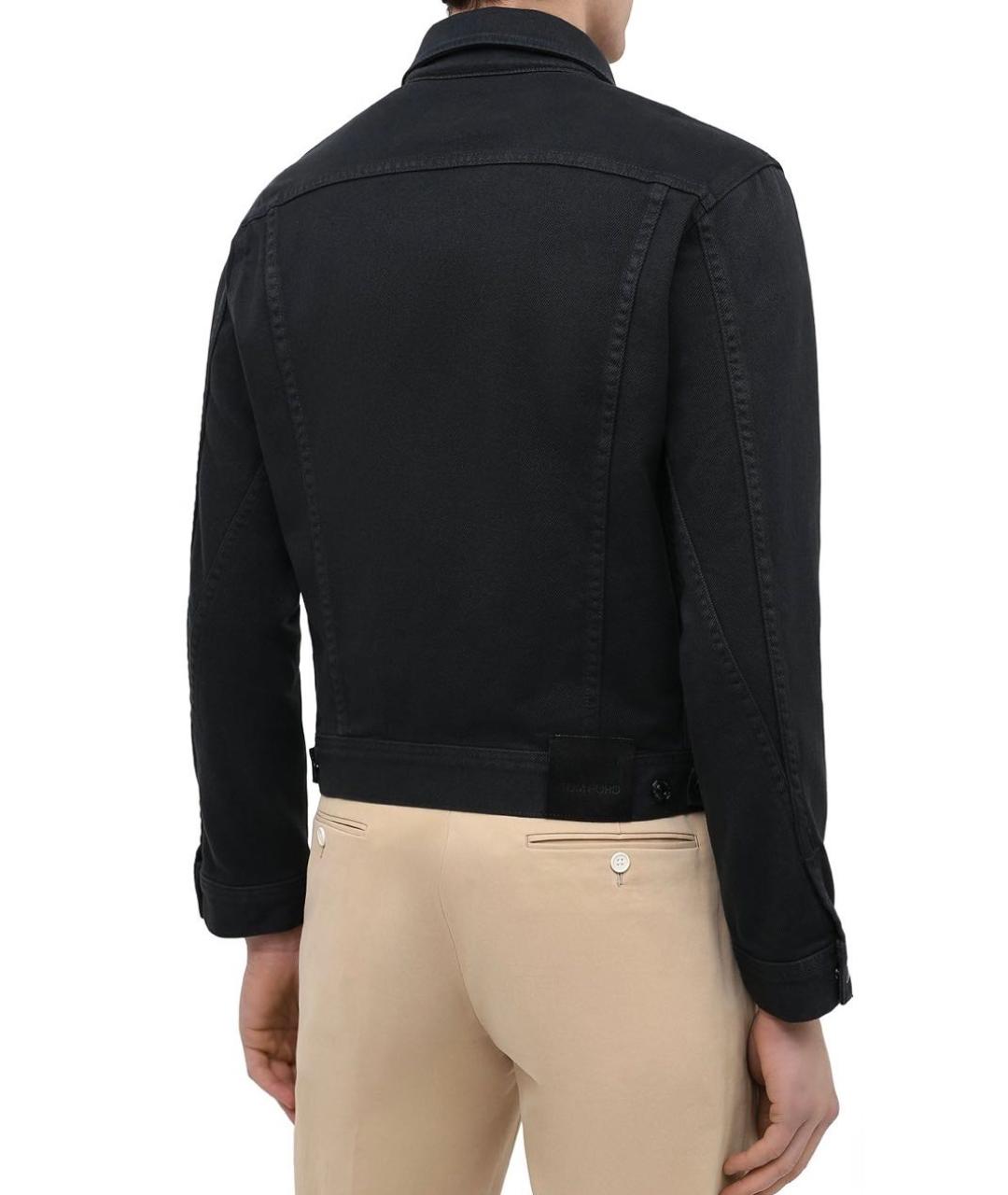 TOM FORD Черная деним куртка, фото 2