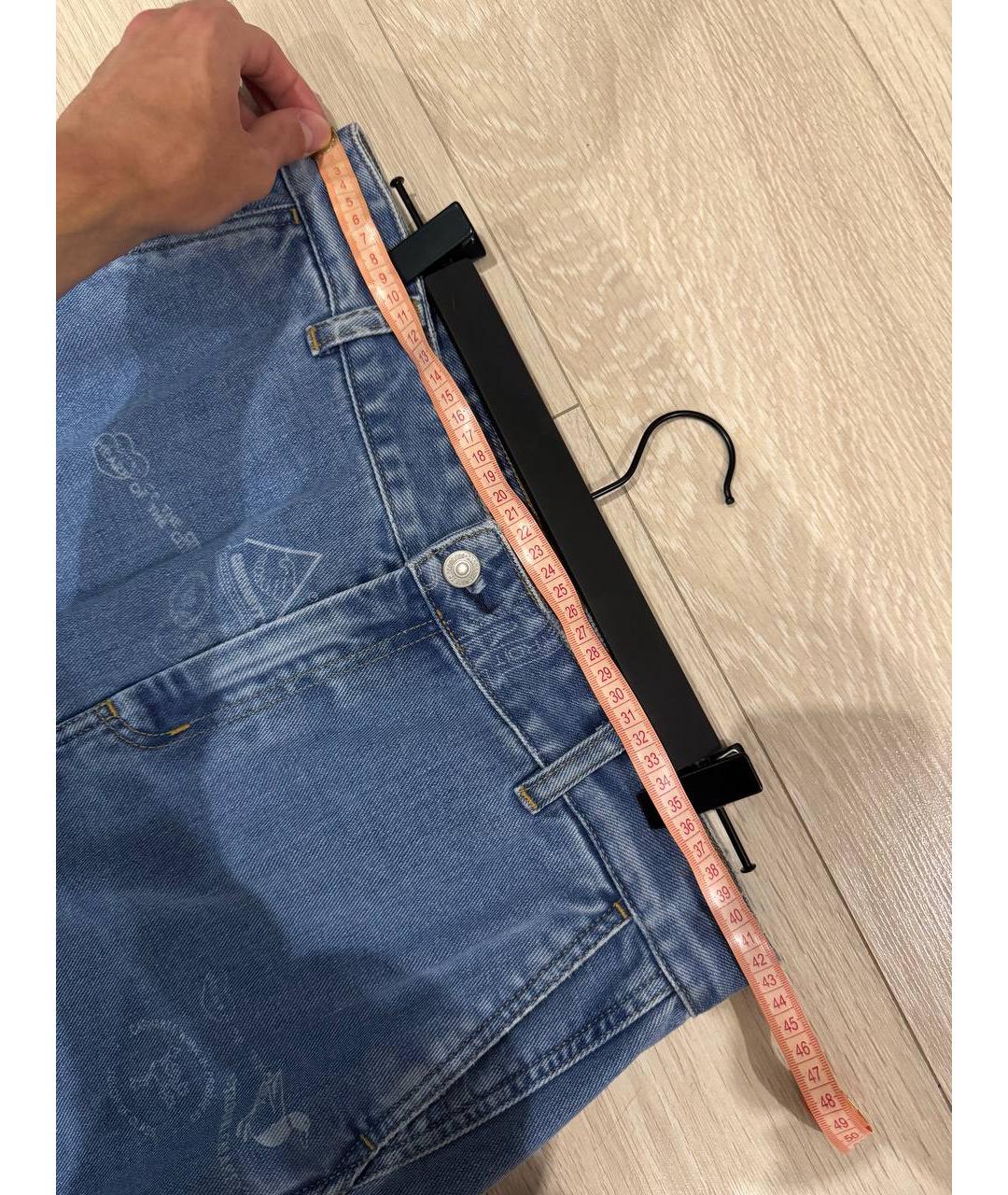 CARHARTT Голубые хлопковые прямые джинсы, фото 6