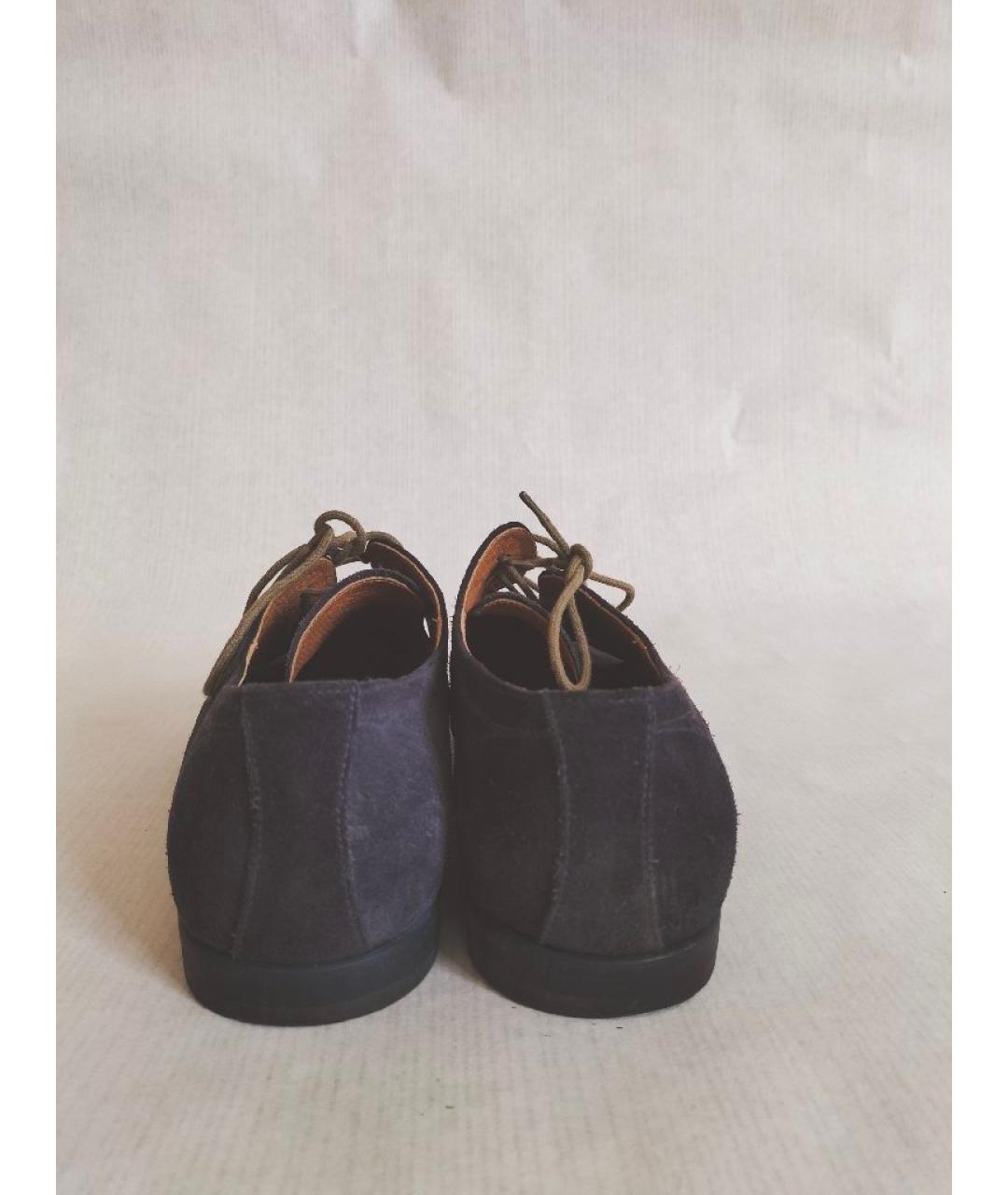 DOUCAL'S Темно-синие замшевые туфли, фото 4