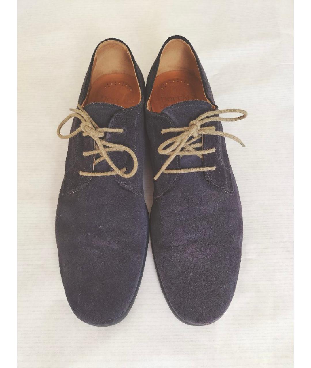 DOUCAL'S Темно-синие замшевые туфли, фото 2