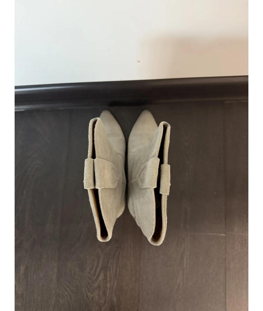 ISABEL MARANT Серые замшевые полусапоги, фото 4