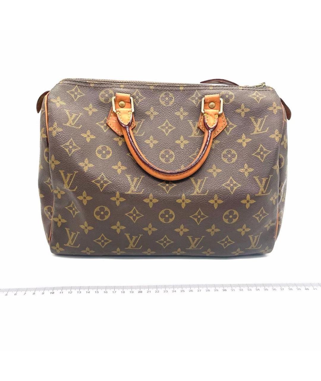 LOUIS VUITTON Коричневая сумка с короткими ручками, фото 7