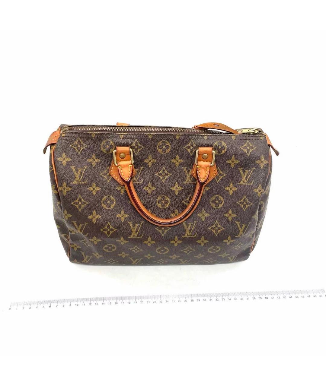 LOUIS VUITTON Коричневая сумка с короткими ручками, фото 3