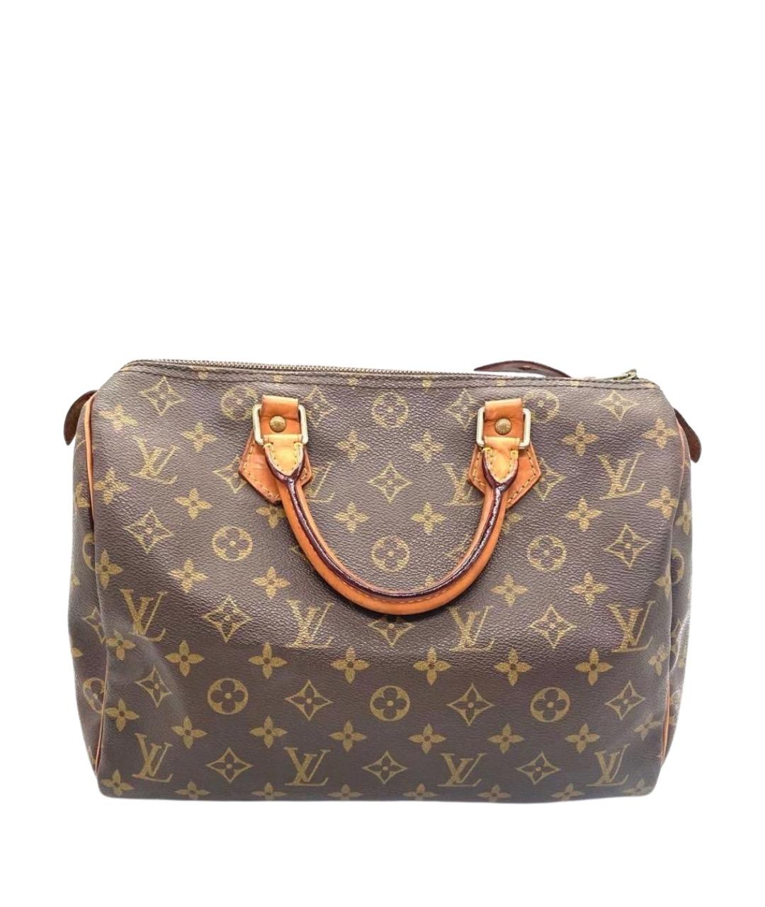 LOUIS VUITTON Коричневая сумка с короткими ручками, фото 1