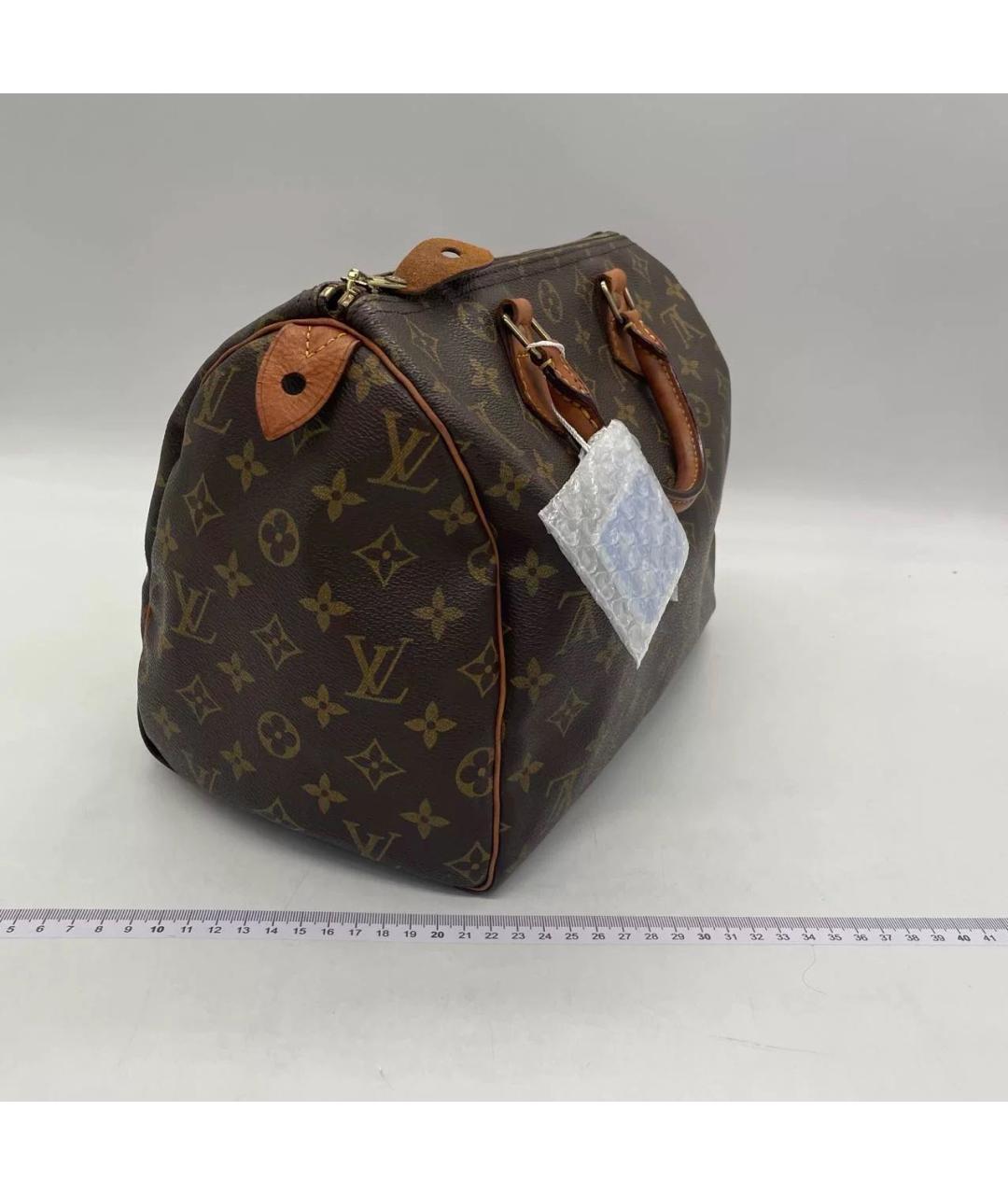 LOUIS VUITTON Коричневая сумка с короткими ручками, фото 2