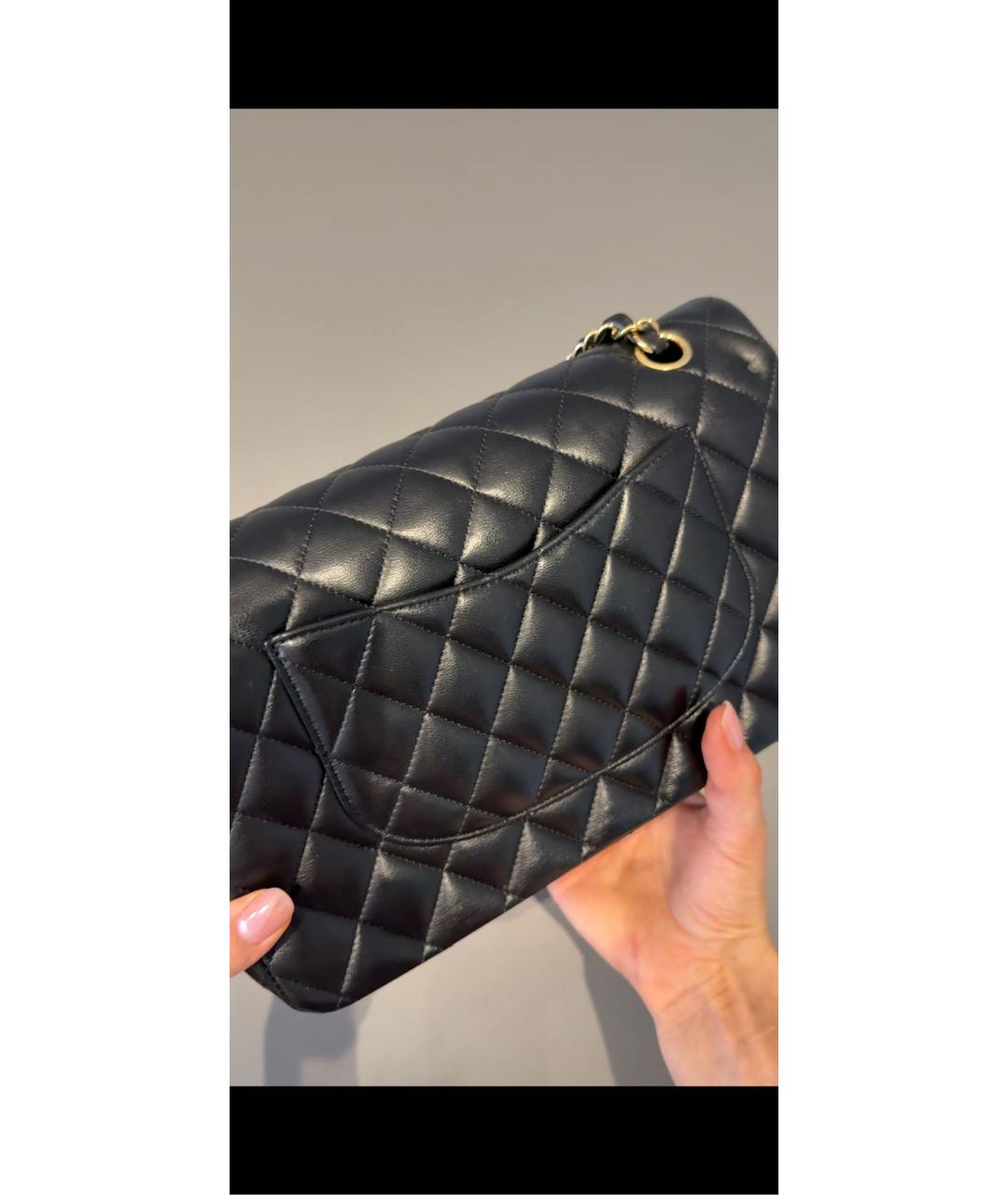 CHANEL Черная кожаная сумка через плечо, фото 3