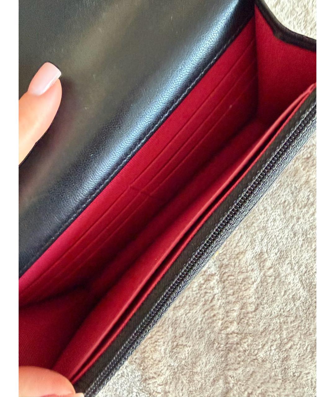 CHANEL Черная кожаная сумка через плечо, фото 4