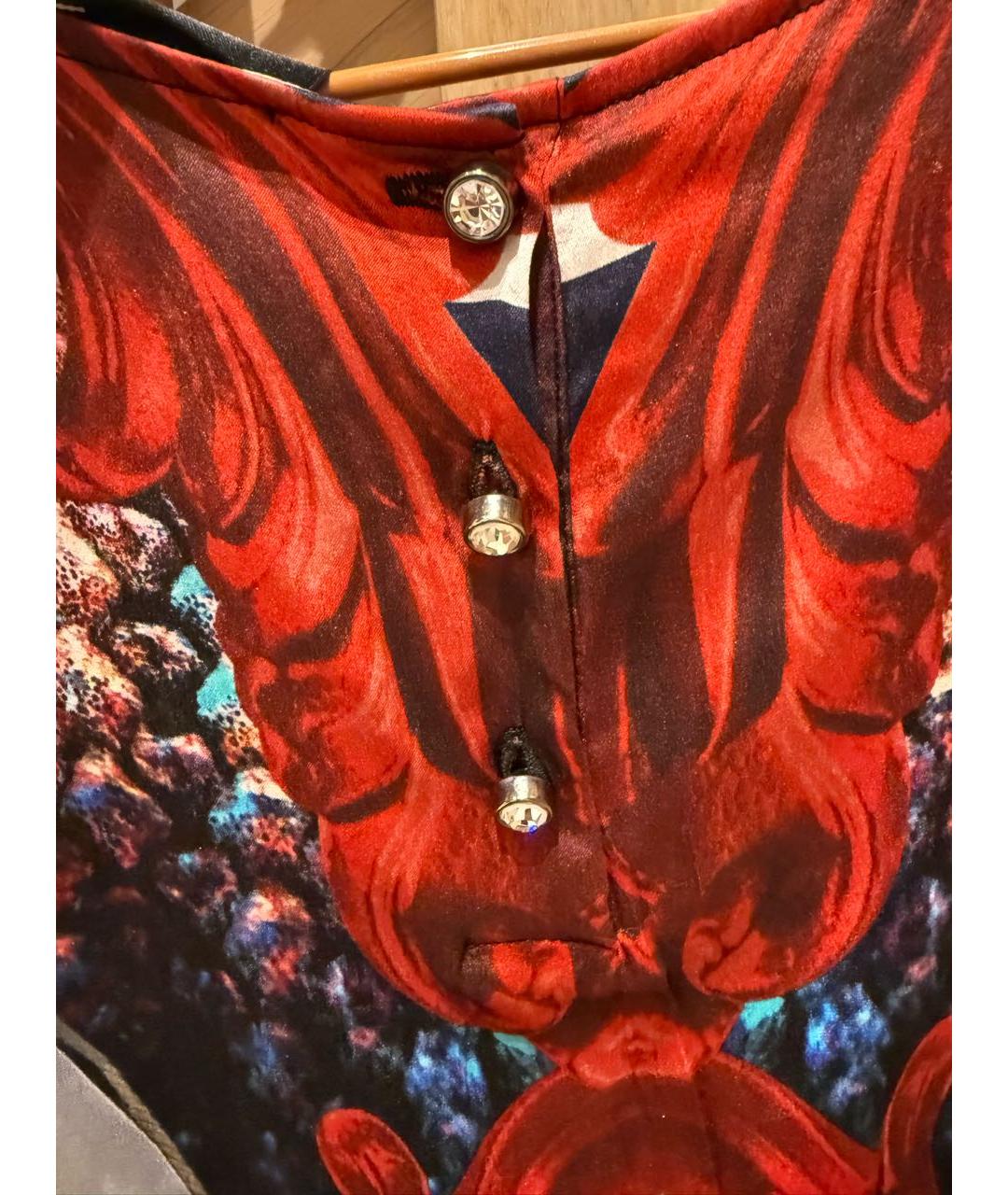 PHILIPP PLEIN Мульти шелковая блузы, фото 4