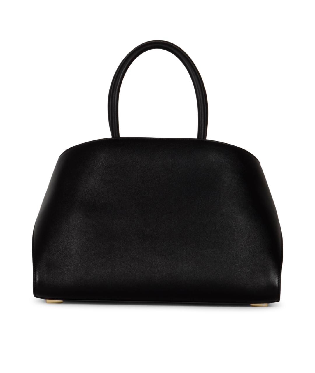 FERRAGAMO Черная кожаная сумка тоут, фото 3