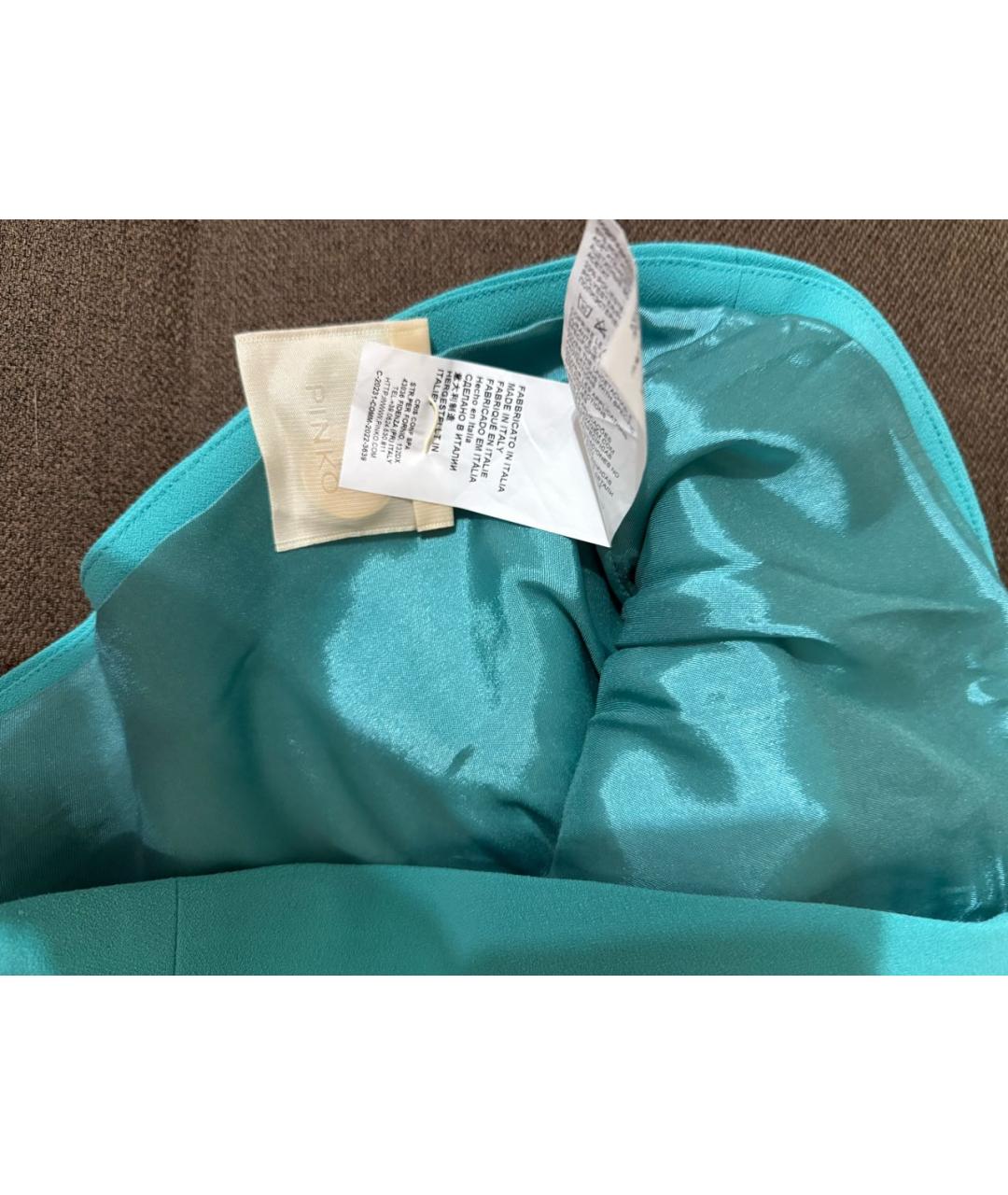 PINKO Бирюзовый вискозный корсет, фото 4