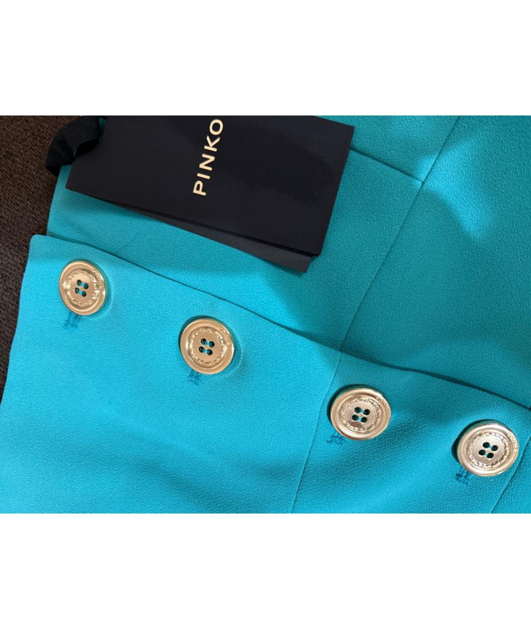 PINKO Бирюзовый вискозный корсет, фото 2